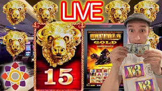 LET’S HIT 15 BUFFALO HEADS AGAIN! 🔴 Up to $18/Spin