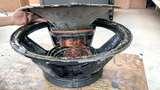 Restoration giant subwoofer system // Restore 2000W subwoofer