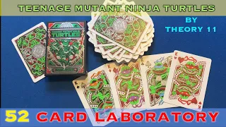 Teenage Mutant Ninja Turtles playing cards by Theory 11 UNBOXING 52 Card Laboratory #tmnt #theory11