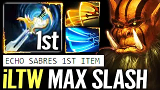 🔥 iLTW New Style Juggernaut — Echo Sabres 1st Item MAX SLASH Carry IMBA Sword Dota 2 Pro