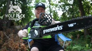 GreenWorks 16in Electric Chainsaw My Go-To Saw