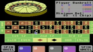 C64 ROULETTE FROM Vegas Casino II 1989Mastertroniccr NECa3 COMMODORE 64