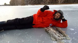 Zimski ribolov stuka - Ice fishing pike - Зимняя рыбалка на щуку