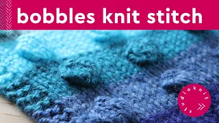 Bobble Stitch Knitting Pattern