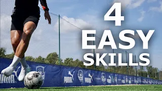 4 Easy Ball Mastery Skills | 5 Minute Follow Along Ball Mastery Routine For Footballers