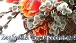 С Вербным Воскресеньем /Шикарная музыкальная открытка.