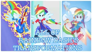 My Little Pony: Equestria Girls | All of Rainbow Dash’s Transformations 🌈