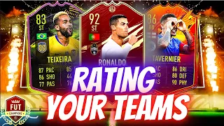 I RATE YOUR TEAMS! CRAZY SQUAD BUILDERS w/ RONALDO, NEYMAR & MORE! FIFA 21 SQUAD REVIEWS!