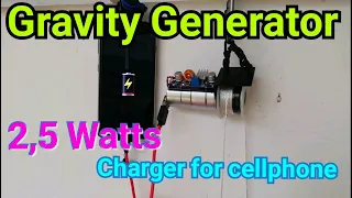 Gravity generator - charger for phone.