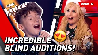 Simply BRILLIANT Blind Auditions on The Voice Kids! 😁 | Top 6