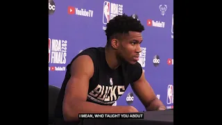 Giannis 🗣 "when you focus on your past that's your ego talking"