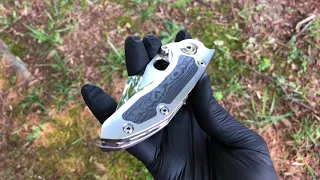 Marfione Custom/Borka Blades Mini Stitch Carboquartz Inlay Borka Grind Backspacer Mirror Polish M390