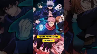 ANIME AWARD 2023 WINNERS #shorts #anime #trending #shortvideo