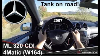 Mercedes ML 320 CDI 4Matic (2007) POV Test Drive + Acceleration 0 - 200 km/h