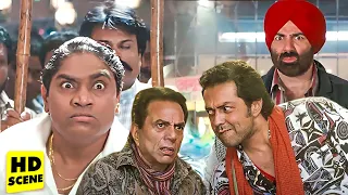 अबे धरम तू पंजाब कब गया था - Yamla Pagla Deewana - Blockbuster Comedy Scene Johnny Lever, Sunny Deol