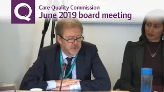 CQC board meeting – June 2019