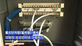 전기가 없는 통신단자함(빌라) 에서 각방의 500메가 유선인터넷 구축하기 (부제. 유선MESH 셋팅)