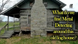 What do we find METAL DETECTING around this OLD LOG HOUSE? – Episode 400