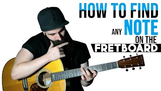 How to Find Any Note on Guitar (BEGINNERS) | How to Find any note on the Fretboard