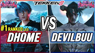 T8 🔥 Dhome50Hbk (#1 Ranked Leo) vs Devilbuu (Devil Jin) 🔥 Tekken 8 High Level Gameplay