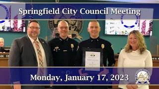 Springfield City Council Meeting, January 17, 2023