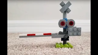 How To Build | A LEGO Railroad Crossing Signal