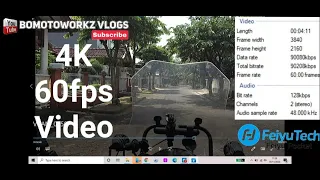 Footage Feiyu Pocket riding mounted with backpack clip Record on 4K 60fps Direct upload no edit