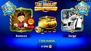 I met JORGE Level 999 in Los Angeles Championship - 8 Ball Pool Gaming WIth K