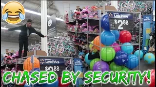 JUMPED IN THE BALL PIT AT WALMART! (CHASED BY SECURITY)