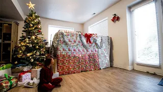 Wife Surprises Husband With HUGE CHRISTMAS GIFT!