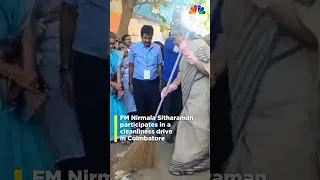 Finance Minister Nirmala Sitharaman Participates In A Cleanliness Drive In Coimbatore | N18S