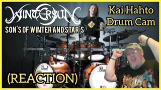 Wintersun - Son's of Winter and Star's Kai Hahto Drum Cam (REACTION) Finnish Heavy Metal Drummer