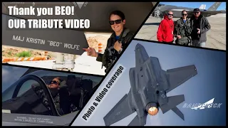 Thank you BEO! RampCheck's tribute compilation video to F-35 Demo Team Pilot Maj. BEO Wolfe