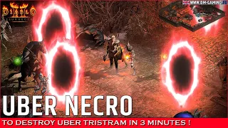 Necromancer Build Uber Tristram, easy kill in 3 minutes to get the Torch ! | Diablo 2 Resurrected