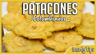 Como Hacer Patacones Colombianos Crocantes  - Tostones Crocantes  💜 SandyTips