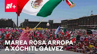 Así fue la marcha de la Marea Rosa en el Zócalo capitalino - En Punto