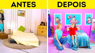 TRANSFORMAÇÃO FANTÁSTICA DE QUARTO || IDEIAS DE DECORAÇÃO DIY