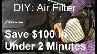 BMW E92 M3: Replace Air Filter in Under 2 Minutes and Save Over $100!!!
