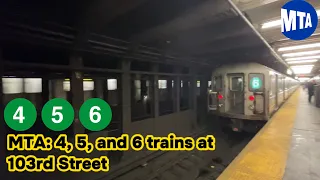 MTA: (4) (5) and (6) trains at 103rd Street