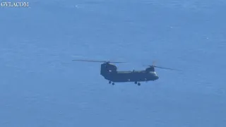 Hellenic Army Aviation CH-47D Chinook landing Syros Airport