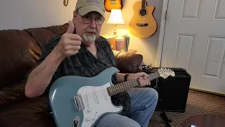 2021 Squier Bullet Strat unboxing and playthrough with Eric Clapton, Cocain (cover) F.E.A.T