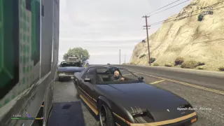 GTA 5 Тревор на грузовиках давит машины полиции