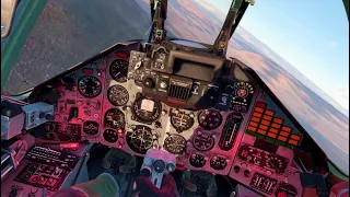 Вылет на Су-25 в локации Скалистый каньон в VR шлеме в War Thunder. СБ режим.