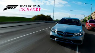 Forza Horizon 4 Mercedes Benz AMG E63s W212 (Steering Wheel + Paddle Shifter) Gameplay