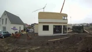 Aufbau eines Meisterstück Hauses in Olfen