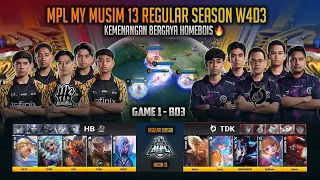 KEMENANGAN BERGAYA HOMEBOIS TUMPASKAN RAJA LAUTAN🔥 HOMEBOIS VS TODAK GAME 1 MPL MY S13 MOBILE LEGEND