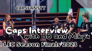 Caps interview at the LEC Season Finals 2023 - 10.09.2023