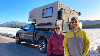 Cold Springtime Truck Camping | Solar Eclipse