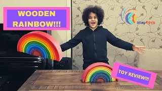 OPAL Toys, Wooden Rainbow, Toy Review For kids!!!