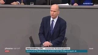 Generaldebatte im Bundestag: Rede von Ralph Brinkhaus vom 21.11.2018